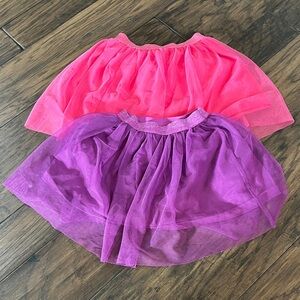 Set of 2 Pink & Purple Tulle Skirts